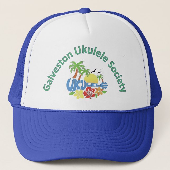 Galveston Ukulele Society GUS Classic Logotyp Hat Keps (Framsida)