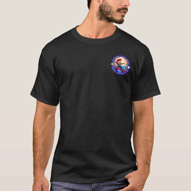 Galveston Ukulele Society GUS Men’s Mermaid SS T Shirt (Framsida)