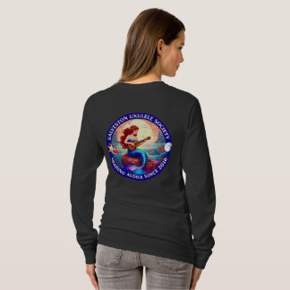Galveston Ukulele Society Mermaid Shirt Women LS T