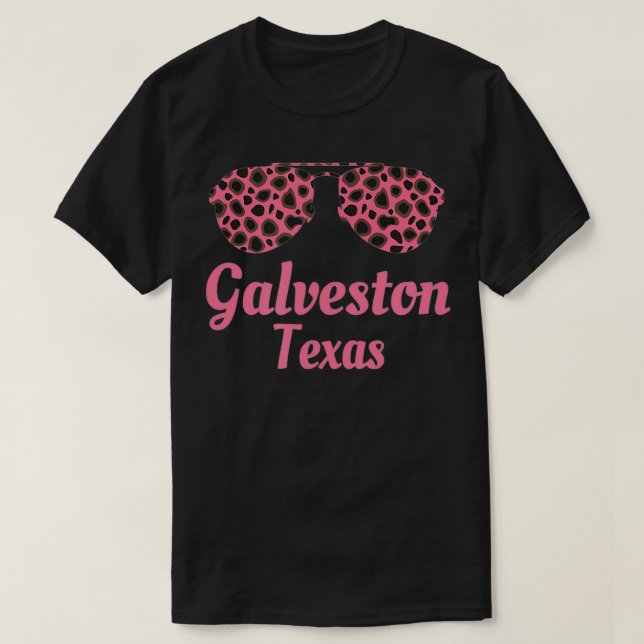 Galveston Vacation Beach Souvenir T Shirt (Design framsida)