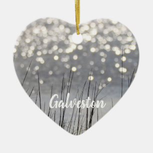 Galveston Vetland Grass Twinkling Sea Julgransprydnad Keramik