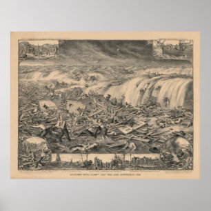 Galvestons Hemska kalamity Bukt Tidal Wave (1900) Poster