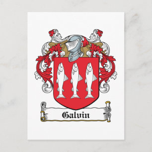 Galvin familjevapen vykort