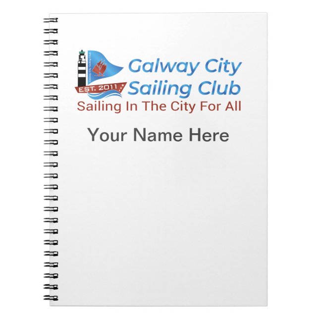 Galway City Sailing Klubb Anteckningsbok (Framsidan)