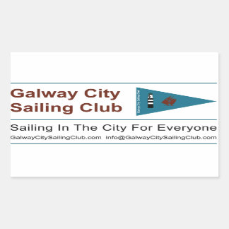 Galway City Sailing Klubb Stickers Rektangulärt Klistermärke