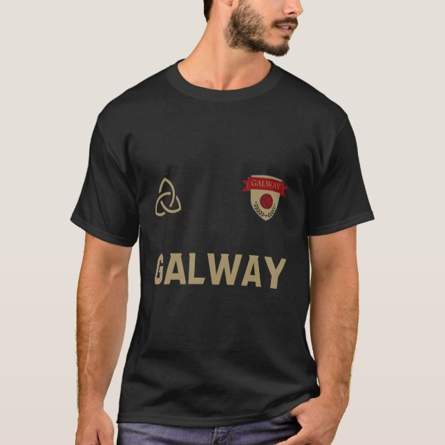 Galway Gaelic Jersey T Shirt (Framsida)