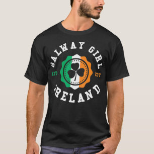 Galway Girl Ireland Shamrock Irish Pride T Shirt