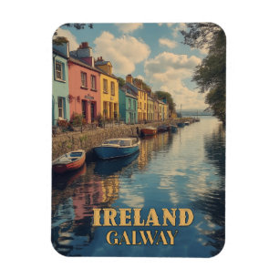Galway Ireland Retro Irish Landmark Magnet