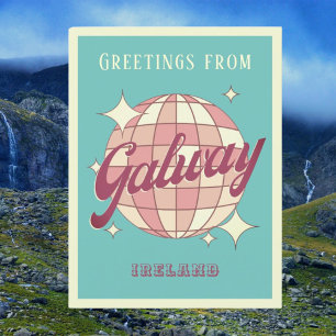 Galway Ireland Retro Vintage Postcard Vykort