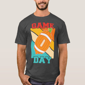 Gam Day Funny Fall Pumpkin Football Thanksgiving M T Shirt