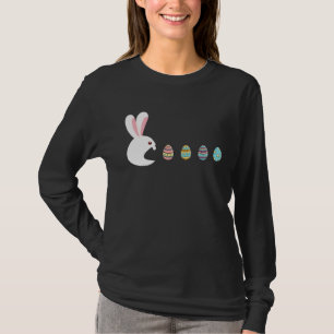 Gam för ägg- och videospel i Bunny Glad påsk Day T Shirt
