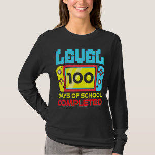 Gam för slutförda videospel på 100 dagar i skolan t shirt