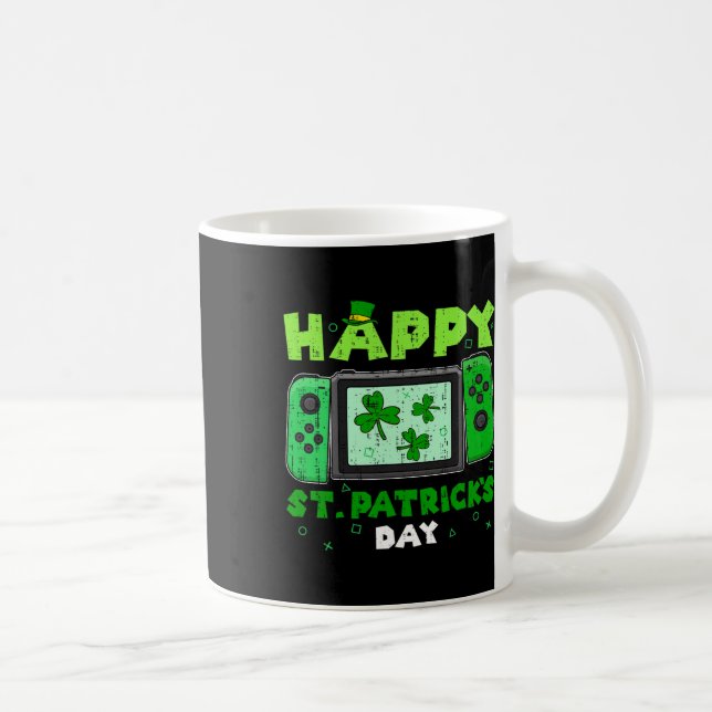 Gam för spelkontroll Shamrock St patricks day Game Kaffemugg (Höger)