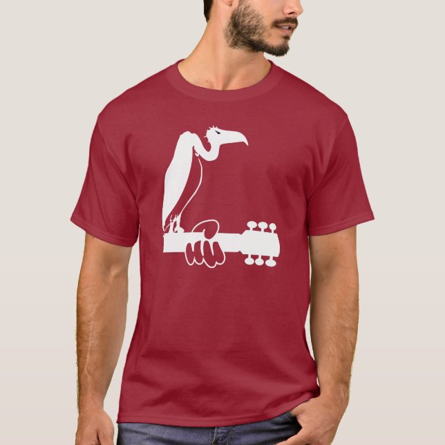 Gam på en gitarrnacke tee shirt (Framsida)
