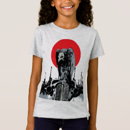 Gam på Vintagebil med Röd Sol T Shirt