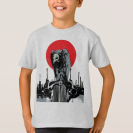Gam på Vintagebil med Röd Sol T Shirt