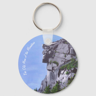 Gamal man av berg Keychain Nyckelring