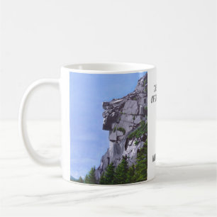 Gamal man av bergkaffemuggen kaffemugg