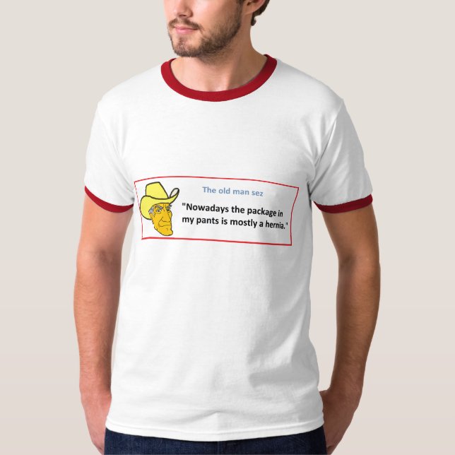 GAMAL MAN SEZ… NUFÖRTIDEN PAKET I… T-SHIRT (Framsida)