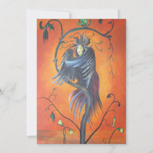 Gamaun, det profetiska fågelet med ruffade fjädrar