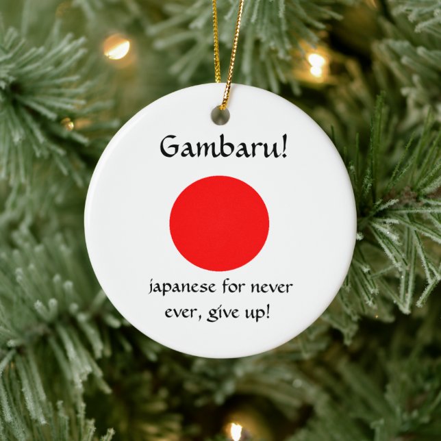 Gambaru!-Cirkelornament Julgransprydnad Keramik (Träd)