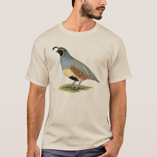 Gambels ökenQuail Tee (Framsida)