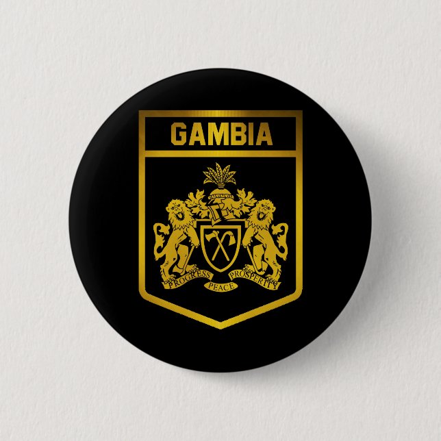 Gambia Emblem Knapp (Framsida)