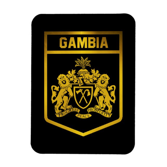 Gambia Emblem Magnet (Vertikal)