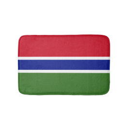 Gambia flagga badrumsmatta