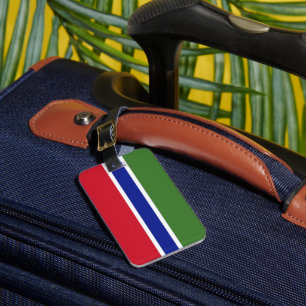Gambia flagga bagagebricka
