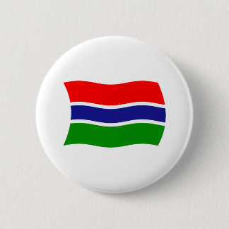 Gambia Flagga Button Knapp