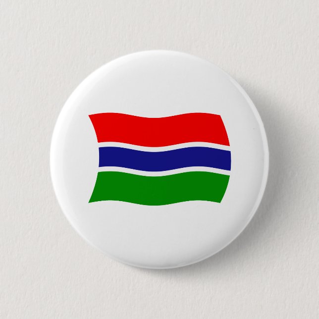 Gambia Flagga Button Knapp (Framsida)