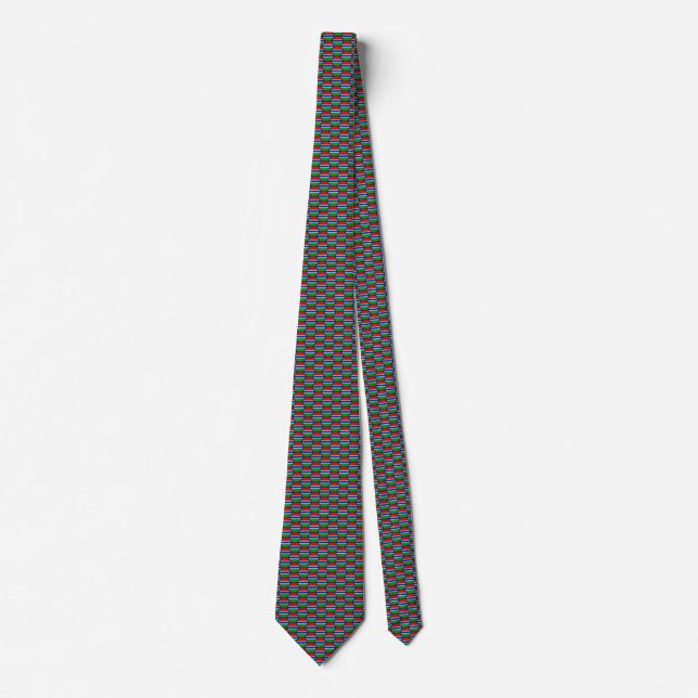 Gambia Flagga Honeycomb Tie Slips (Framsida)