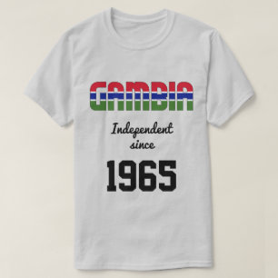 Gambia Flagga Independence Firande T-Shirt