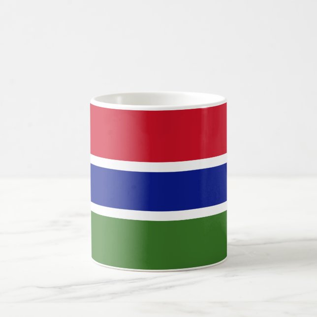 Gambia Flagga Kaffemugg (Center)