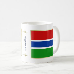 Gambia flagga + Kartamugg Kaffemugg