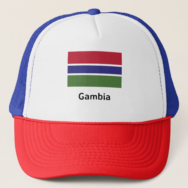 Gambia Flagga Keps (Framsida)