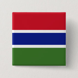 Gambia Flagga Knapp