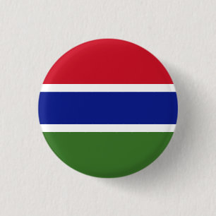 Gambia Flagga Knapp