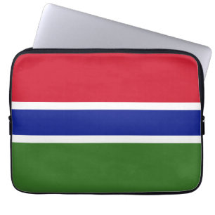 Gambia flagga laptop fodral
