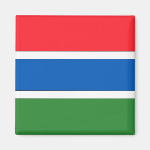 Gambia flagga magnet
