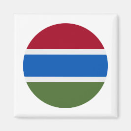 Gambia Flagga Magnet