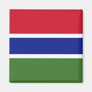 Gambia Flagga Magnet