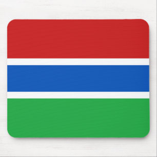 Gambia Flagga Mousepad Musmatta
