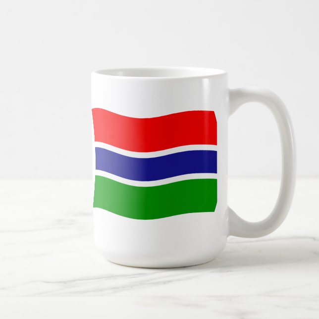Gambia Flagga Mugg (Höger)