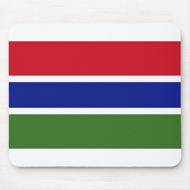 Gambia Flagga Musmatta (Framsidan)