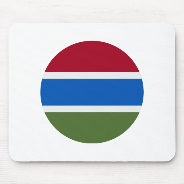 Gambia Flagga Musmatta (Framsidan)