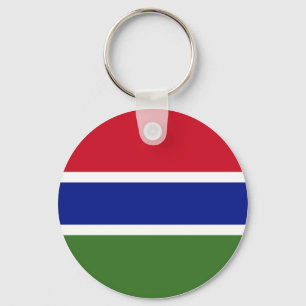 Gambia Flagga Nyckelring
