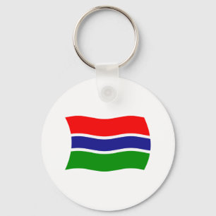 Gambia Flagga Nyckelring