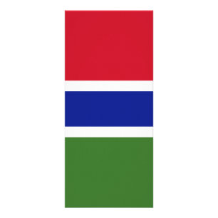Gambia flagga reklamkort